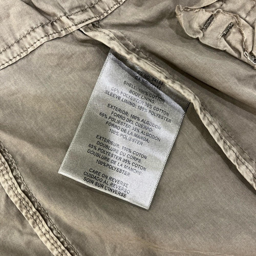 SOLD Levi's Army Jacket Womens M Green Hooded Field Chore Military Utility Coat - Picture 13 of 16